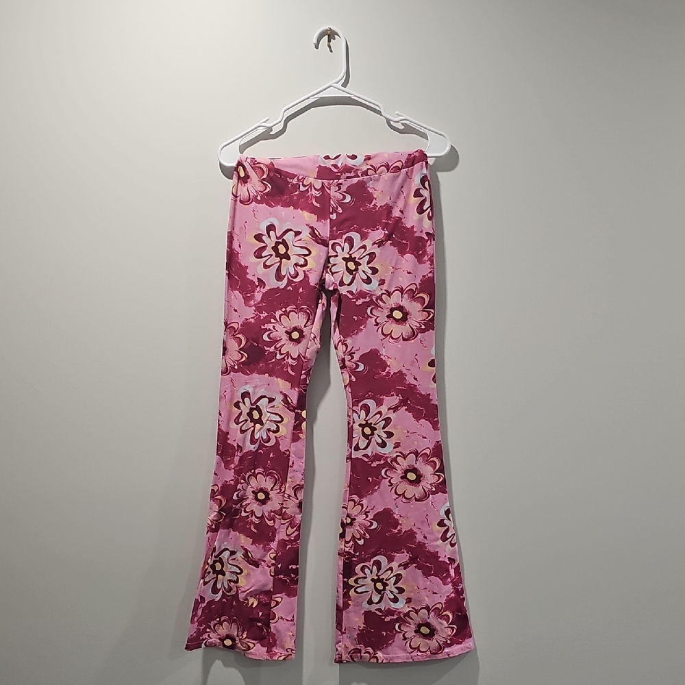 Floral Pink Bell-Bottoms
